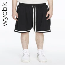 Новейшая уличная модная одежда хип-хоп мужские Короткие повседневные мужские штаны полосатые брюки цвет черный, белый, красный