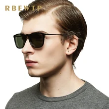 RBEWTP Брендовые мужские солнцезащитные очки с квадратной пластиковой оправой, поляризационные, UV400 покрытие, солнцезащитные очки, очки, аксессуары для мужчин 4187