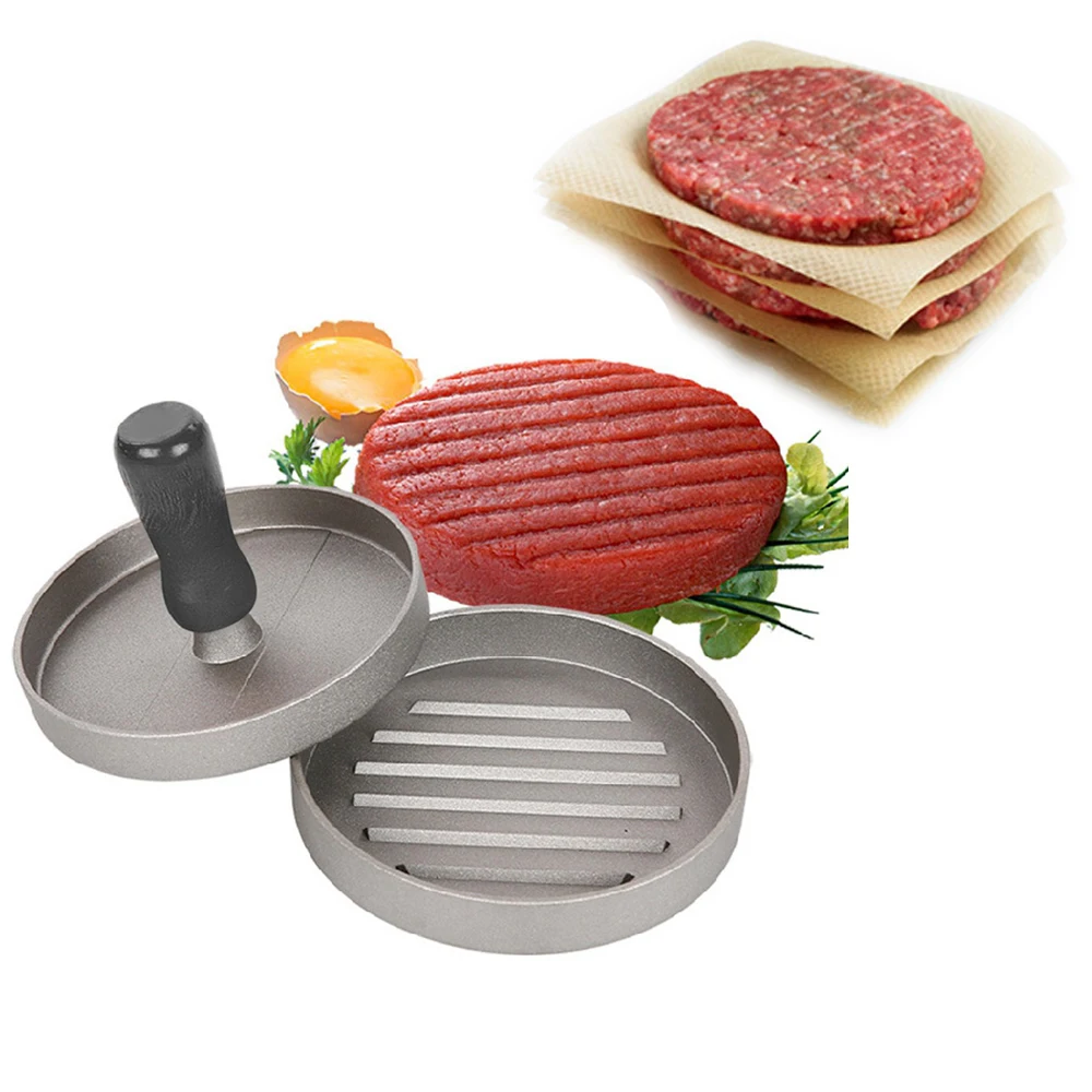 New Round Shape Hamburger Patties Maker Aluminum Alloy Hamburger Meat