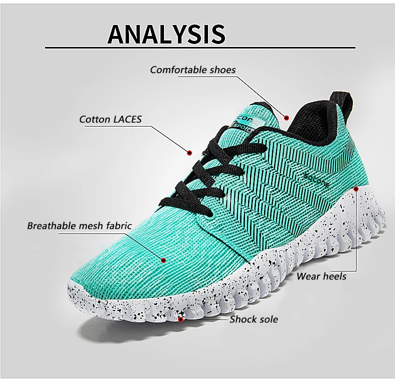 Socone 2017 Light Running Shoes for Men Breathable Athletic Sneakers Men Outdoor Textile Sneakers Comfort Sports Shoes (2)