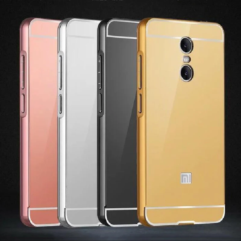 

For Xiaomi Redmi 5 Plus Case Plating Mirror Aluminum Metal Frame Bumper + Hard PC Back Cover For Xiaomi Redmi5 Plus 5Plus Cases