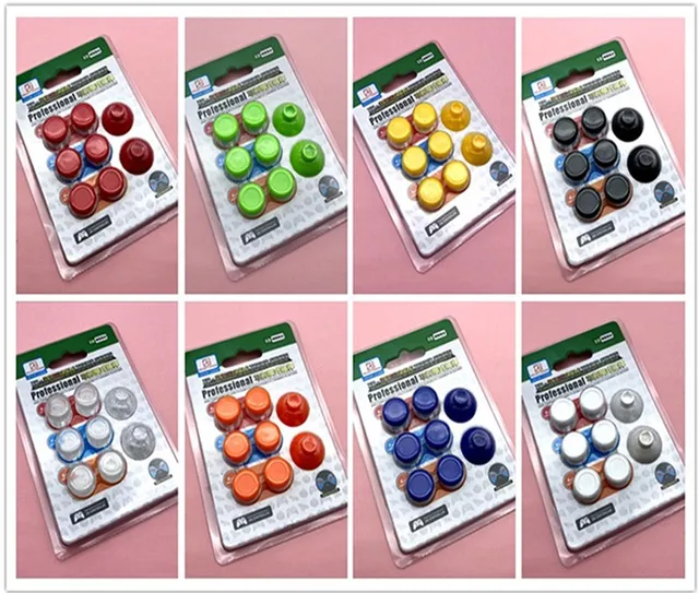 Special Offers 8Pcs/Lot Removable Silicone Analog ThumbStick Button Grips Caps for Sony PlayStation4/PS4 Slim/Xbox One Gamepad Controller Cover