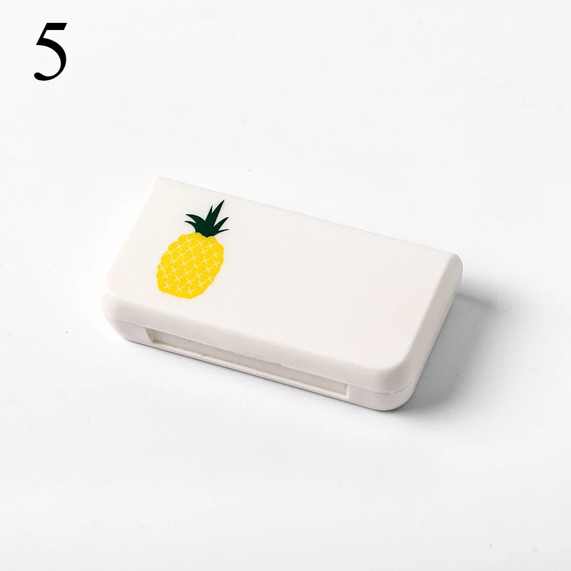 Портативная трехсеточная маленькая коробка для таблеток, Мини дорожная коробка для хранения таблеток, коробка для дозирования лекарств для дома - Цвет: 5