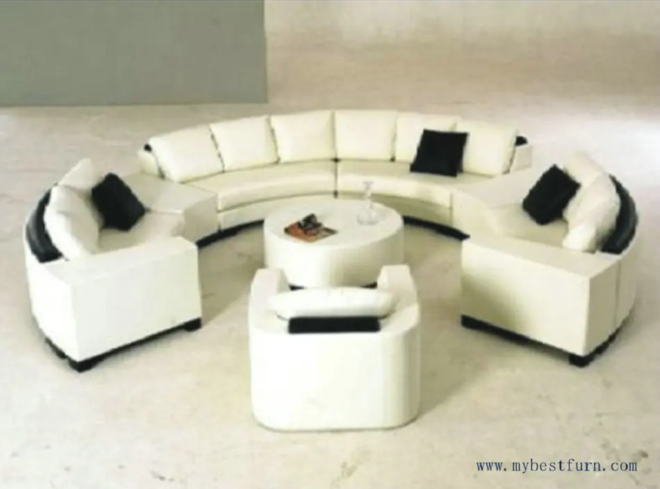 My Bestfurn Sofa Luxury Extra Large Leather Round