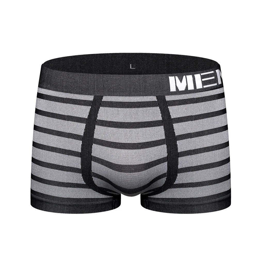

Stripe Sexy Men Underwear Boxer Shorts Panties Seamless Men's Underwear Boxers Mens Underpants Bikini Lingerie Man Basic M0041