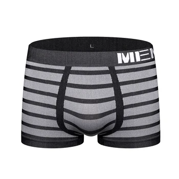 

Stripe Sexy Men Underwear Boxer Shorts Panties Seamless Men's Underwear Boxers Mens Underpants Bikini Lingerie Man Basic M0041