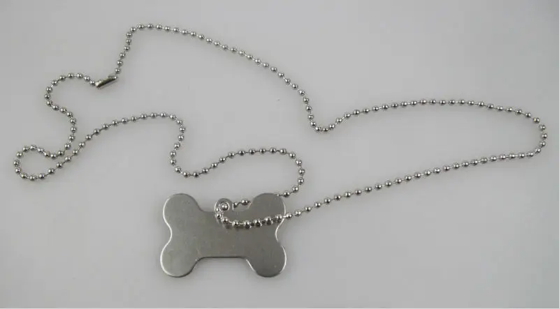 

stainless steel dog tag bone shape pet tag stainless steel tag