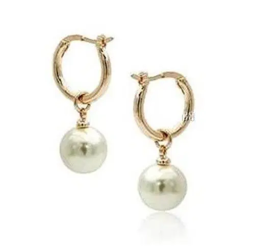 

NEW BEAUTIFUL 10-11 MM AAA+++SOUTH SEA WHITE PEARL EARRING 14K/20