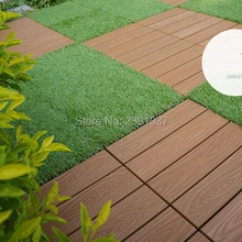 11 шт. 30*30*2,6 см украшения балкона композитные напольные плитки блокировка древесины напольные плитки