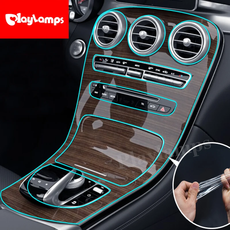 Для Mercedes Benz C Class C200 C260 C300 C180 прозрачная рекламная пленка из ТПУ наклейка для mercedes