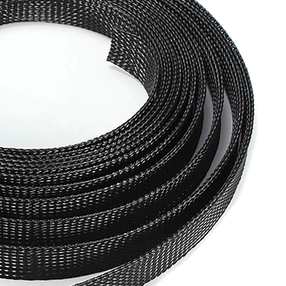 Black PET Braided Cable Sleeve 10m Length 6/8/10/12/15mm Mayitr Corrosion Resistance Wire Protecting Nylon Braided Cable Sleeves