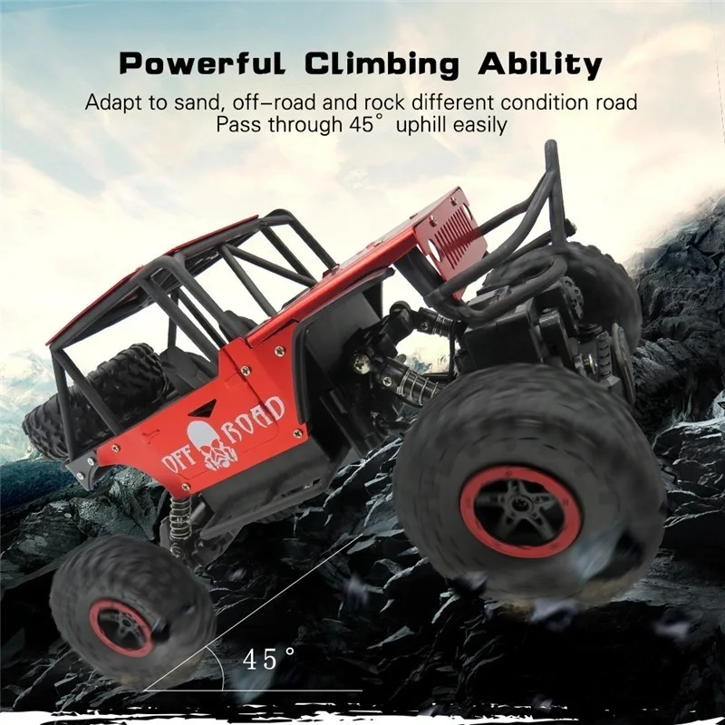 1/18 Rc Car 2.4G Alloy Remote Control Climbing Climber with 4WD Off-road Drift RC Car Toys Kids birthday Gifts 