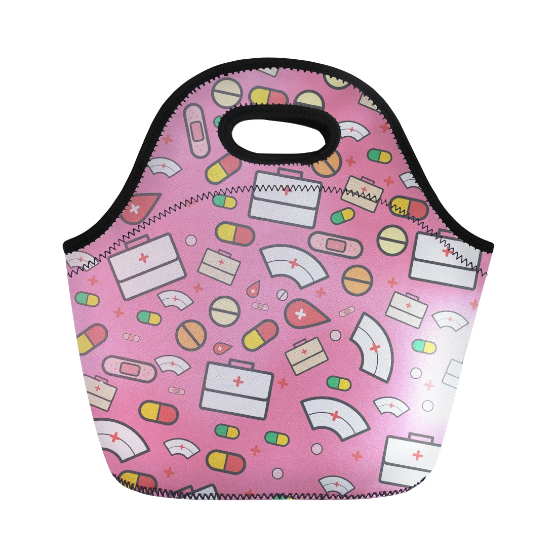 

FORUDESIGNS NEW Nurse Print Lunch Bags for Kids Thermal Picnic Bag Pinic Insulate Food Bags Customize Lunch Box Bag Cartoon