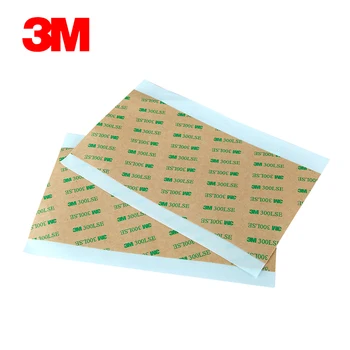 10 sheets (90mmx200mm) 0.05mm 3M 300LSE Super Thin Double Sided Adhesive Sticker, High Temp. Resist 149C 1