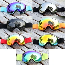 Двухслойные противотуманные лыжные очки UV400, Снежная маска, лыжные очки для мужчин и женщин, зимние спортивные очки для сноуборда, защитные очки для снегохода