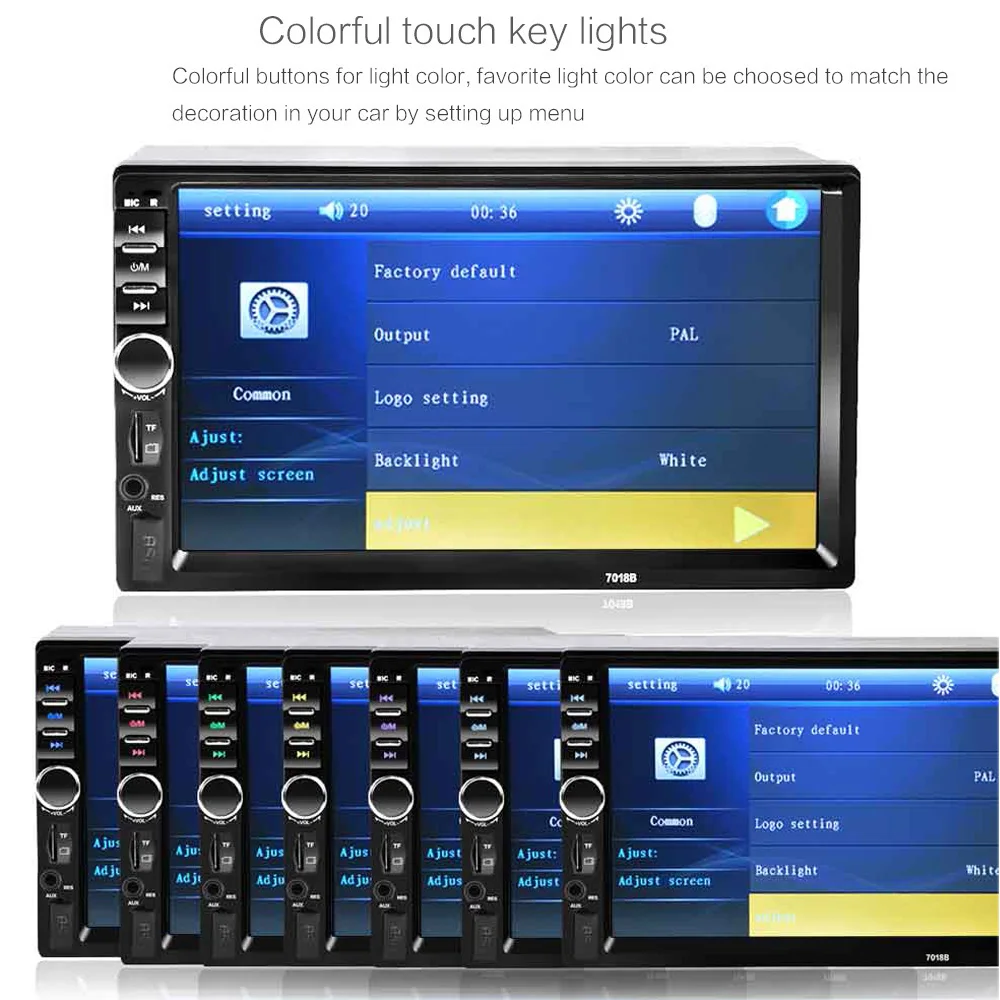Podofo 2 din Car Stereo 7