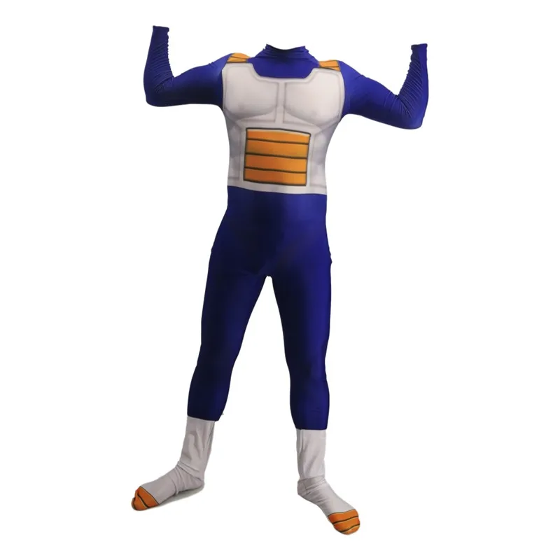 Аниме Dragon Ball Z Супер Jiren Вегета Косплэй костюм боди зентай комбинезон с