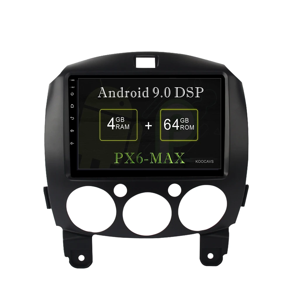 

KOOCAVS 8" IPS Android 9.0 Car GPS Radio Player for MAZDA 2 Radio 2010 2011 2012 2013 with 4GB+64G Navigation Multimedia