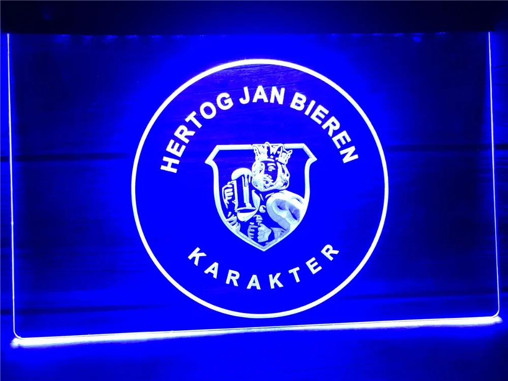 LR100 Hertog Jan Bieren Karakter Пивной бар pub светодиодный неоновый светильник|Таблички и
