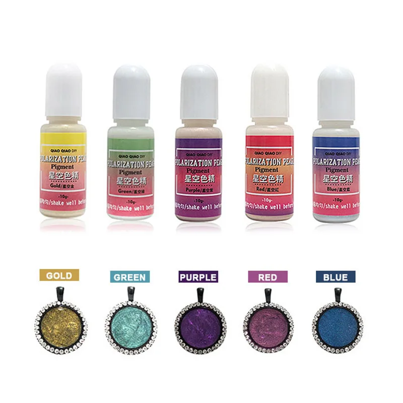 

10g Liquid Polarization Pearl Pigment Dye Resin Epoxy for DIY Jewelry Making Crafts Handmade XH8Z NO28