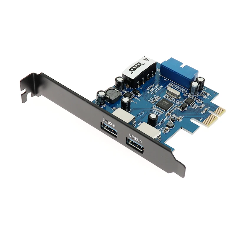 PCI e 2 порта USB 3 0 карта адаптера 19/20Pin разъем 5 В 4 контактный Мощность 19 pin usb pci 20pin