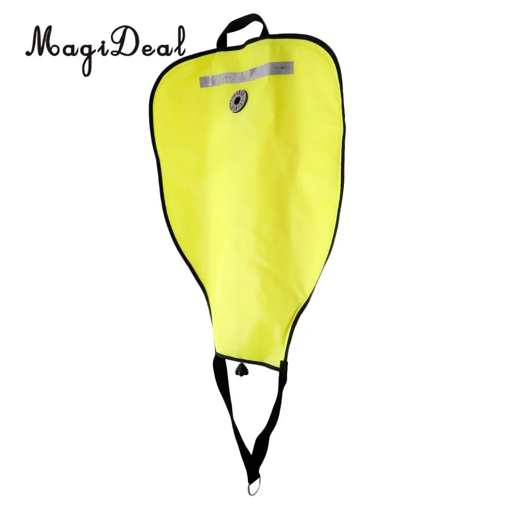 210D Nylon Heavy Duty Perfeclan Durable Nylon Scuba Dive 50lbs Salvage Lift Bag w/ Dump Valve for Swimming Diving Accessories