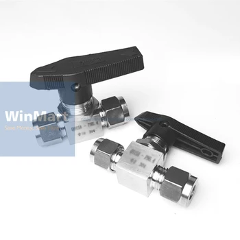 

Compression fitting shut off Ball Valve 915 PSI 304 Stainless Steel Fit For 6mm O/D Tube