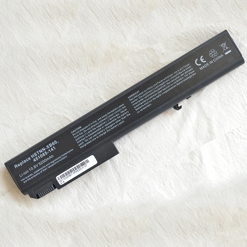  New 6 cells laptop battery FOR EliteBook 8530p8530w8540p8540w 8730wHSTNN-XB60 KU533AA HSTNN-LB60 HS