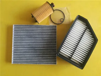 3 本車の空気フィルターオイルフィルターキャビンフィルター 2011 シボレースパーク 1.0