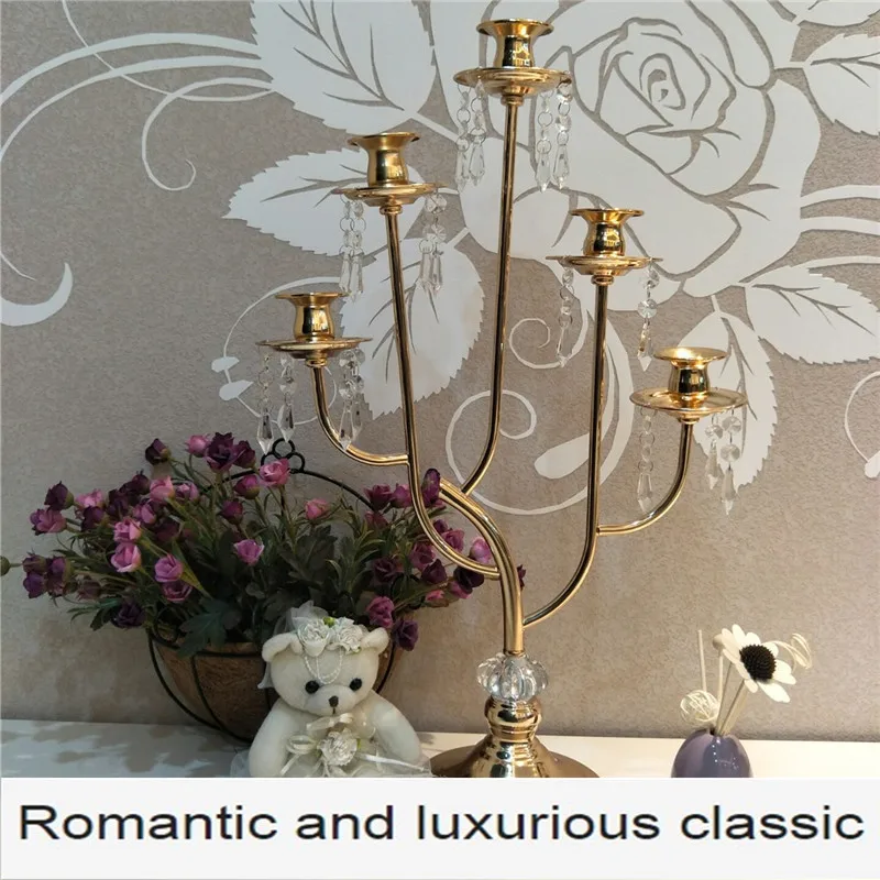 new European style five Candlestick items, wedding props wholesale