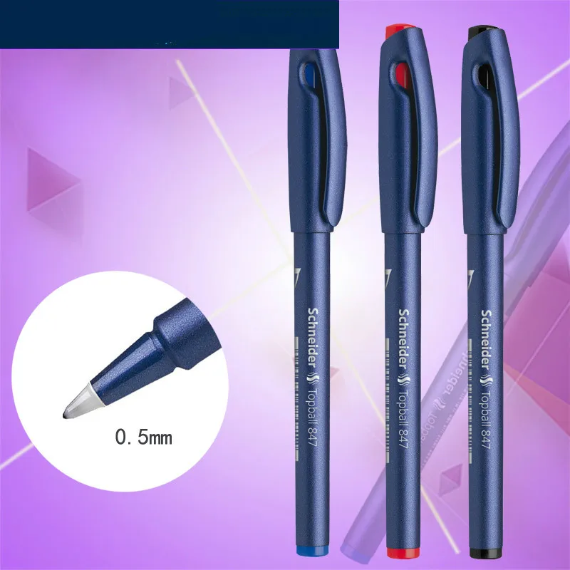 

3pcs/lot High quality Schneider Topball 847 gel pens writing supplies 0.5mm free shipping