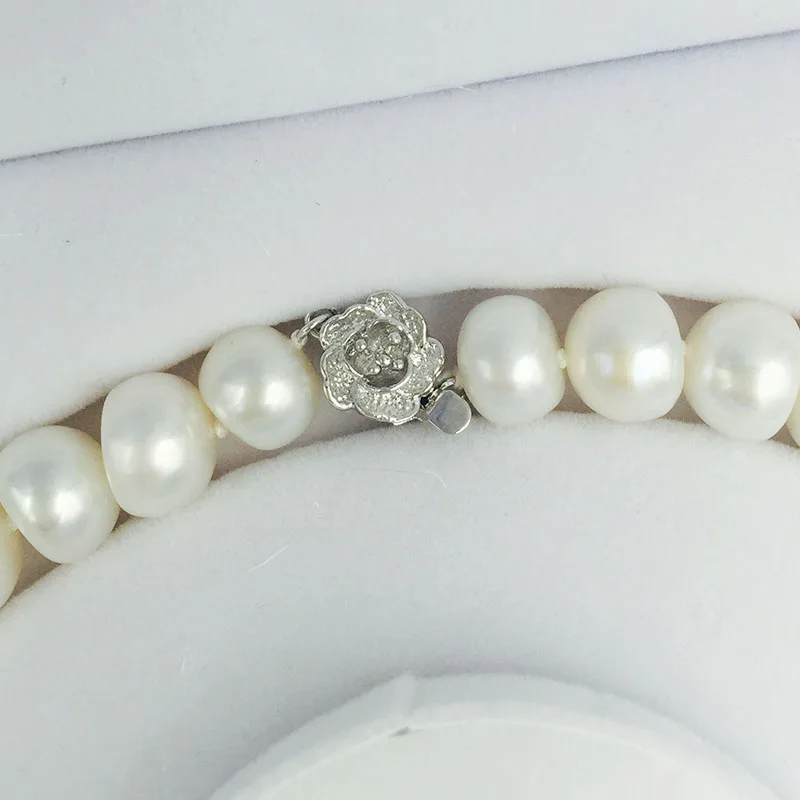 Комплект из колье серёг и браслета 18 дюймов 9 11 мм|jewelry sets|pearl jewelryset jewelry |