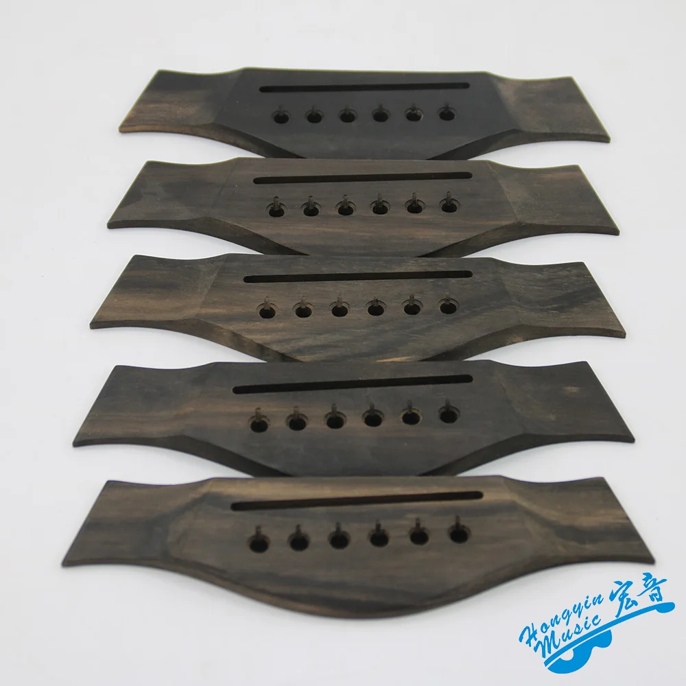 

African Ebony Acoustic Guitar Bridge High Quality Guitar Parts & Accessories 165*44*8.7mm