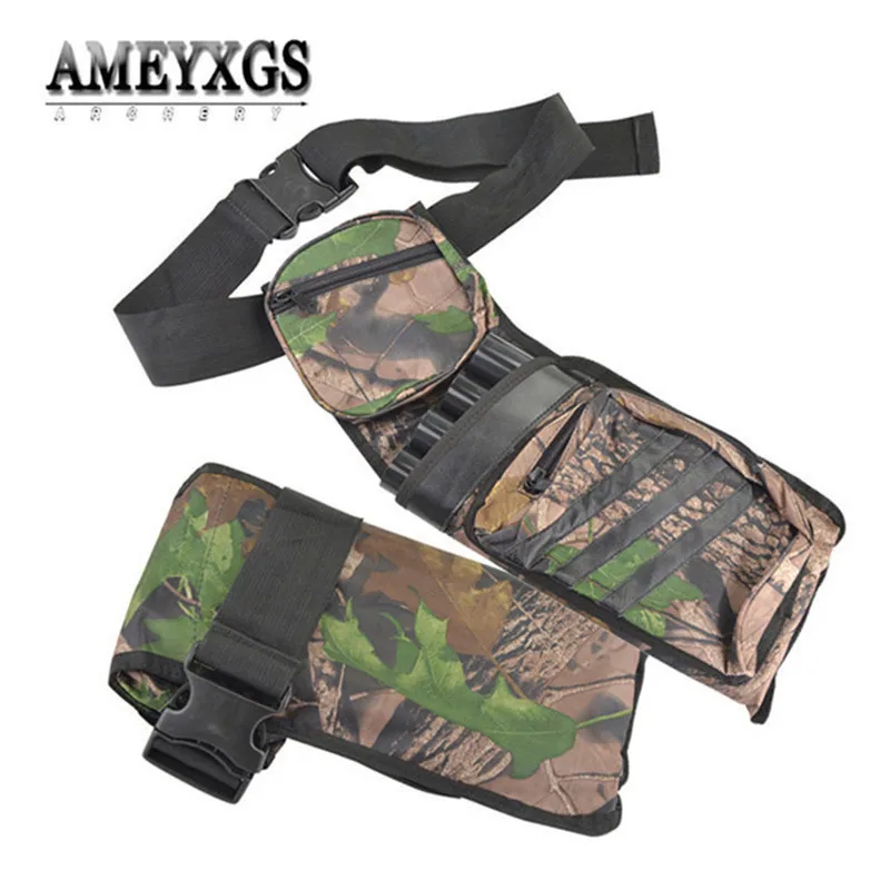 

1pc Portable 4 Tube Arrow Quiver Hip Waist Belt Shooting Arrows Quivers Bag For Outdoor Sports Hunting Archery Accessories