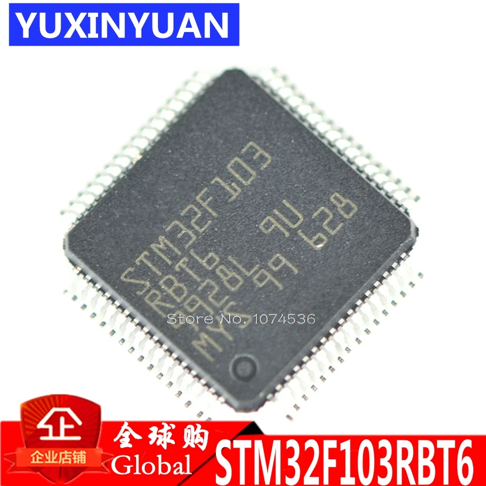 1Pcs STM32F103RBT6 LQFP64 CORTEX M3 128K Flash Memory 32 Bit Microcontroller