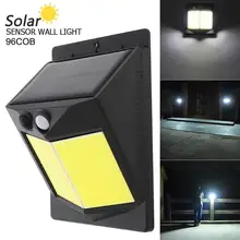 96 COB 400LM LED Solar Sensor Wall Light Bulb Outdoor Garden Lamp Solar Motion Sensor Night Security Wall Light for Outdoor