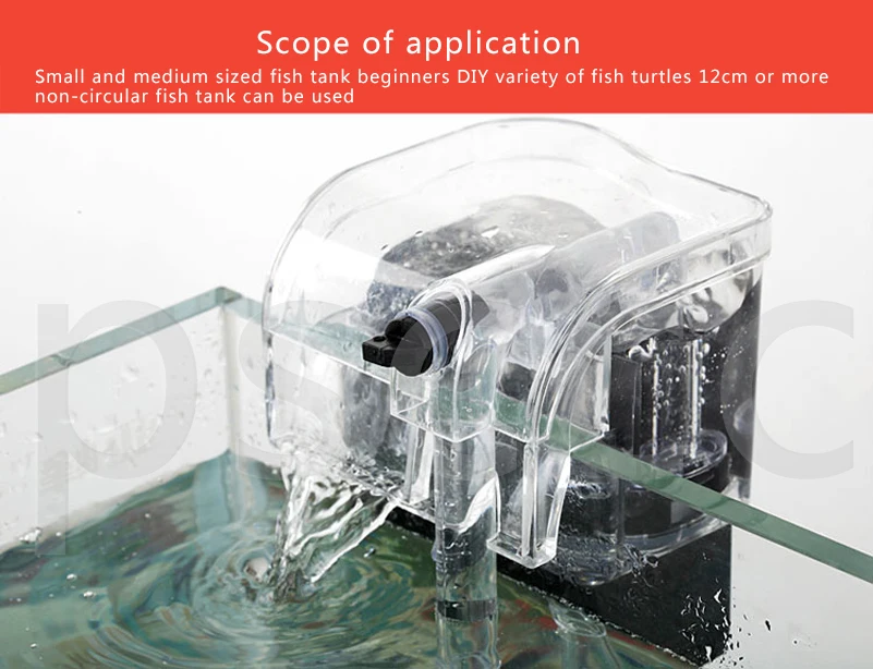 Аквариум фильтр немой оксигенации три в одном маленький тонкий внешний подвесной насос для водопада внешняя фильтрация оборудования