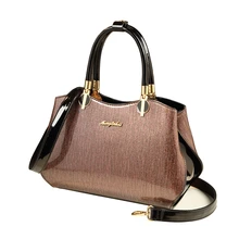 Новинка, роскошный дизайн, высокое качество, лакированная кожа, женский клатч, большая сумка, на плечо, сумка-мессенджер, женские сумки, известные бренды