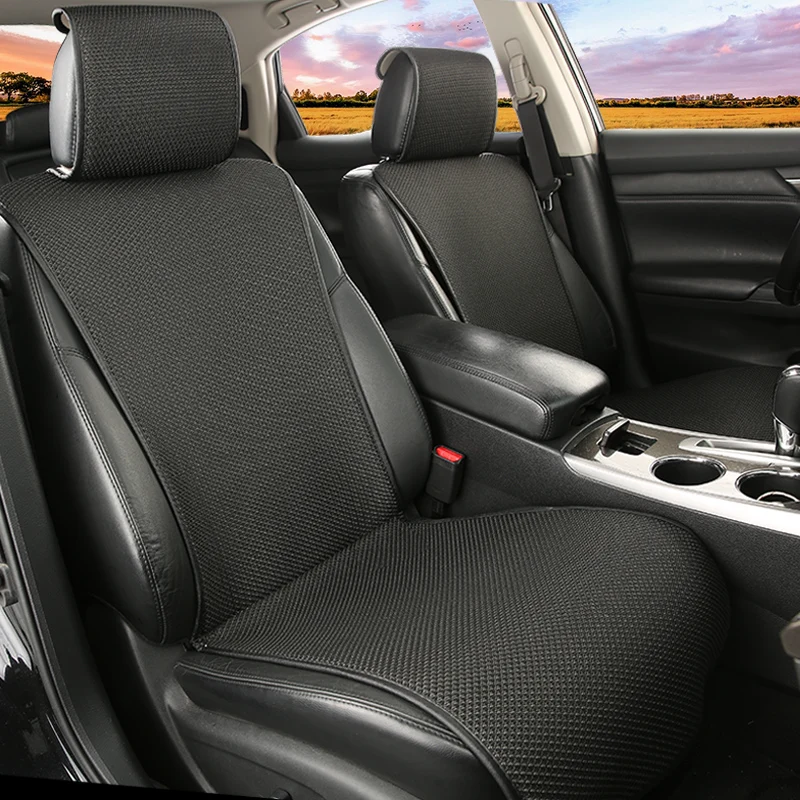 

2018 new arrival breathable car seat cushion fit for most cars not moves universal seats covers non slide easy install seats pad