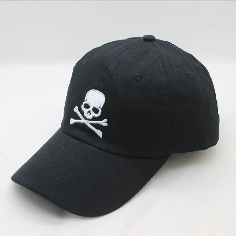 

LDSLYJR 2018 cotton skull embroidery Baseball Cap Adjustable Snapback cap for men and women 438