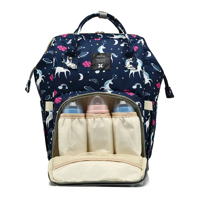 Unicorn Mummy bag multi-function large capacity waterproof backpack Backpack multi-function out of mother-to-child bag10