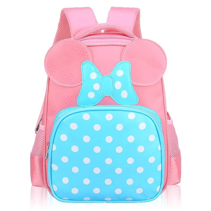 

Kindergarten Schoolbags Baby Bow-knot Backpack Kids Orthopedic Waterproof Bookbags Toddler Princess Satchel Mochila Infantil