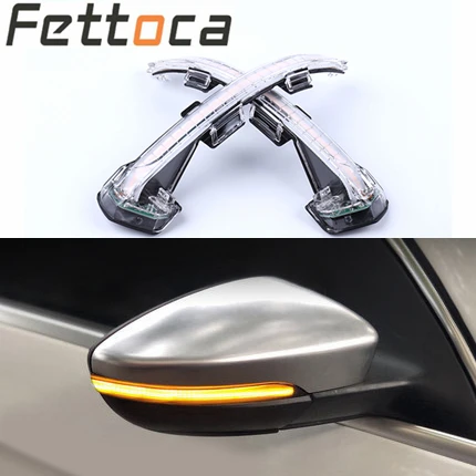 

For VW Passat Variant B8 2019 CC Magotan Dynamic Flowing LED Turn Signal Light Mirror Indicator Sequential Blinker Rearview