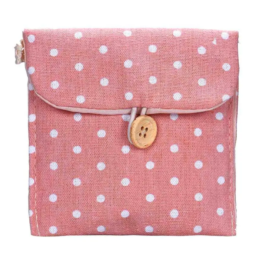 

Storage Bag 12.5*12 cm Girl Cotton Diaper Sanitary Napkin Packaging High Quality Organize Bags 18MAY1