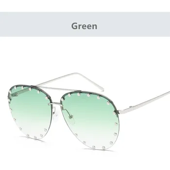 

Oloey New Metal sunglasses European and American men's and women's general sunglasses Shing Fashion Rivet Sunglasses