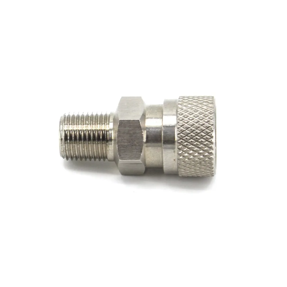 PCP ВВС Пейнтбол 1/8NPT 1/8 BSPP Мужской Quick Disconnect 8 мм заполните сосок муфта нержавеющая