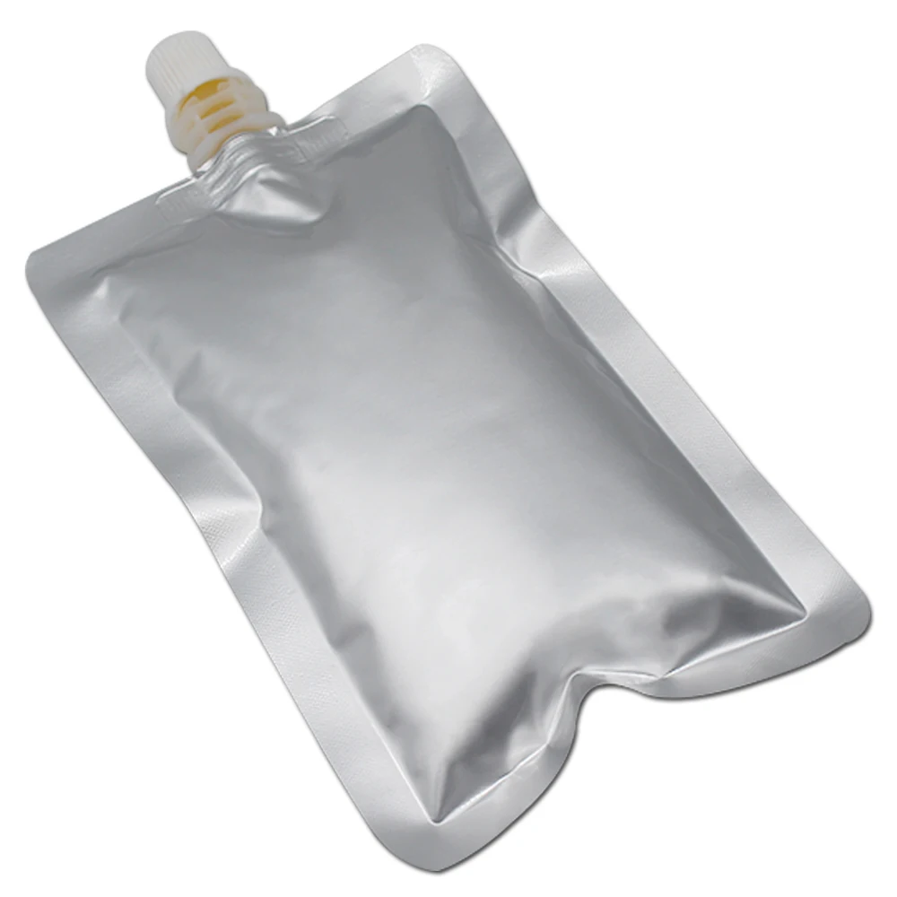 100pcs 180ml 10*16cm Pure Aluminum Foil Spout Bag Beverage Packaging