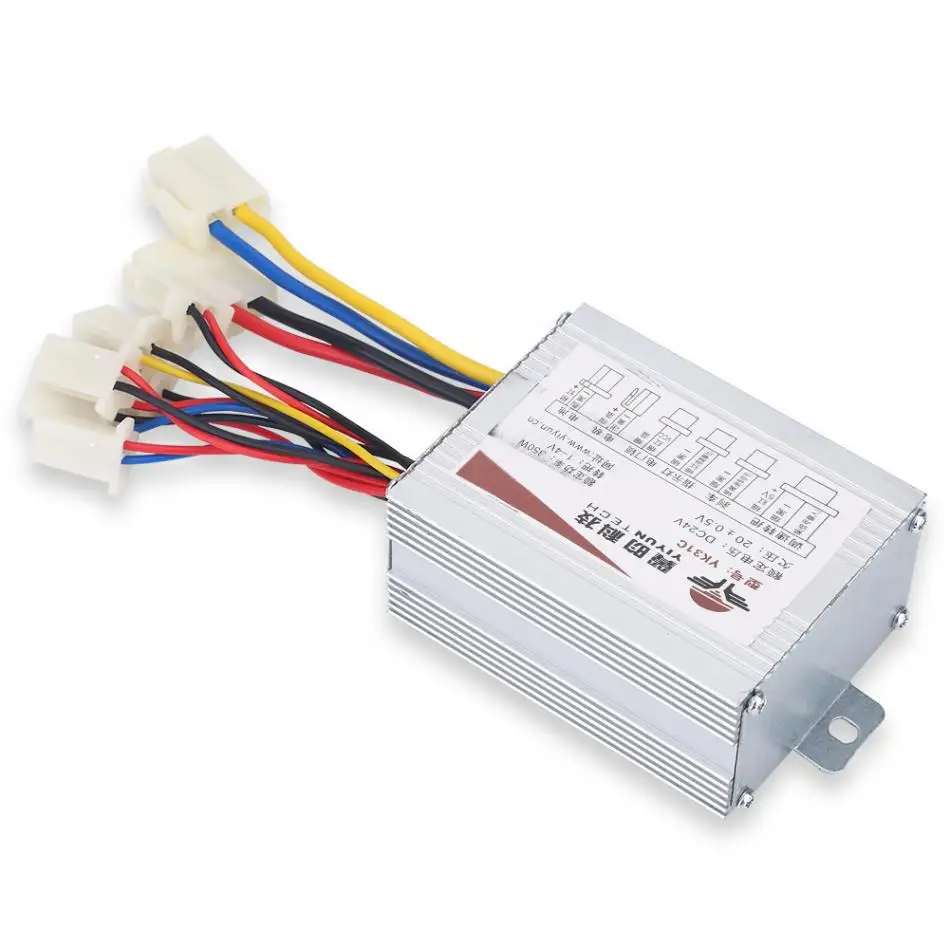24V/36V/48V 250/350/500W DC электрический велосипед мотор Матовый контроллер коробка для