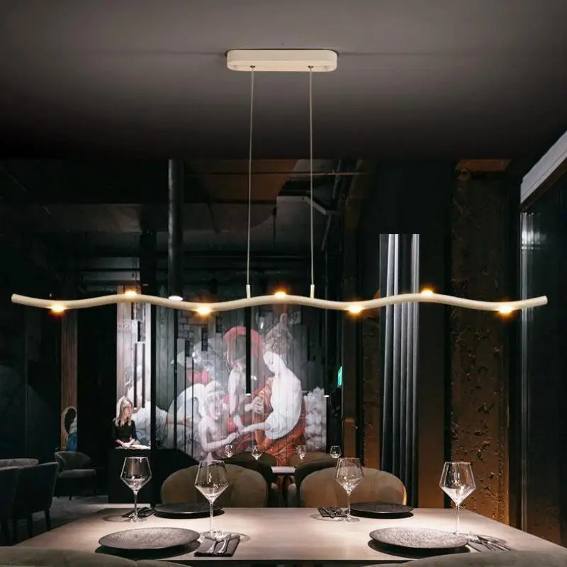 Modern Led Pendant Light Loft Hanging Light Fixture White