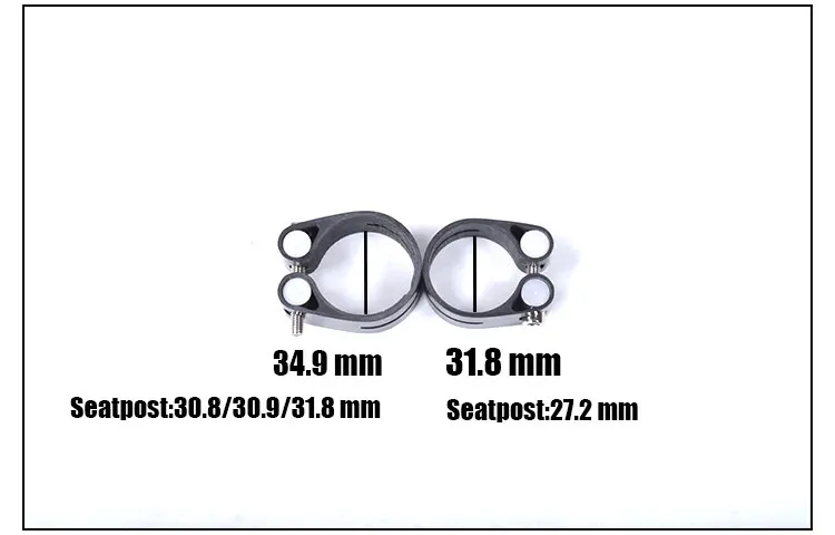 Ультра легкий 13 г углеродного волокна сиденье велосипеда подседельный хомут зажим для подседельной трубы дороги или MTB стойка сидения для горного велосипеда зажим 31,8 мм 34,9 мм
